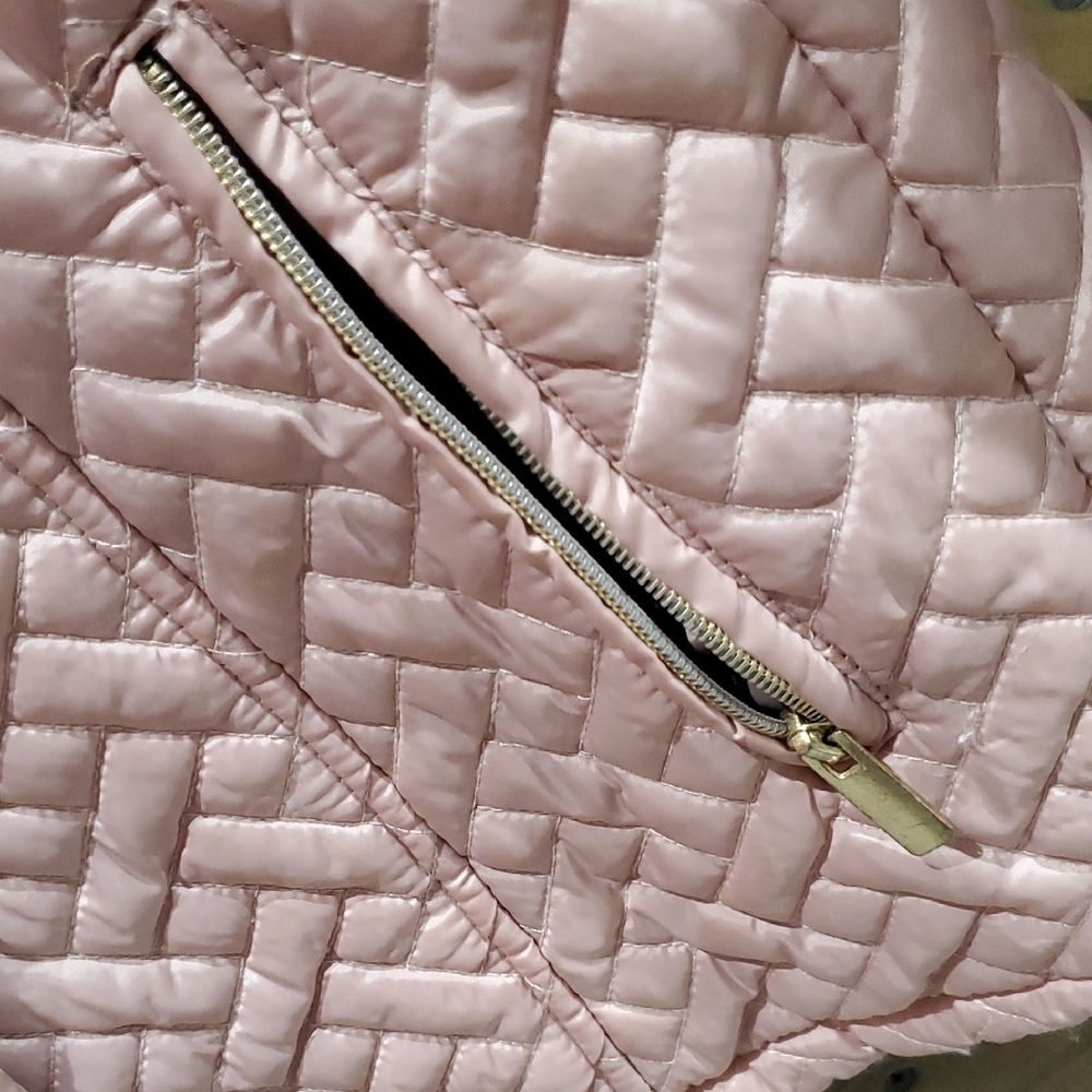 Big Chill Light Pink Puffer Jacket Winter Sporty Athliesure Daytrip Getaway Quil - Picture 4 of 6